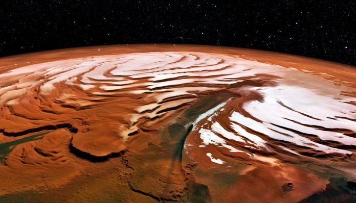 Massive ice in Mars’ north pole would cover Mars in 5 feet of water, if ...