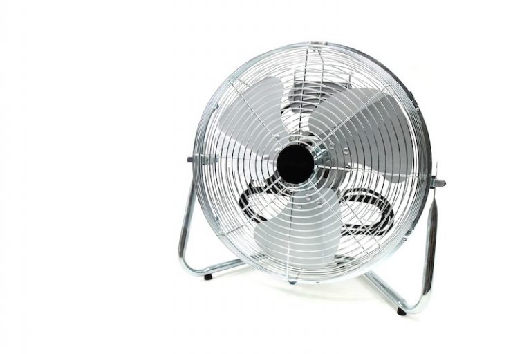 Is it safe to use an electric fan for cooling?