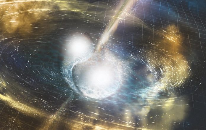 Afterglow of GW170817 sheds light on the origin of neutron star collisions