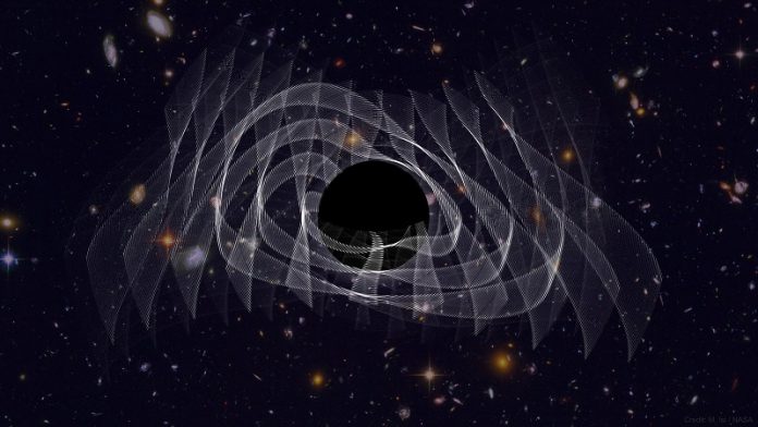 Scientists detect a black hole ringing like a bell for the first time