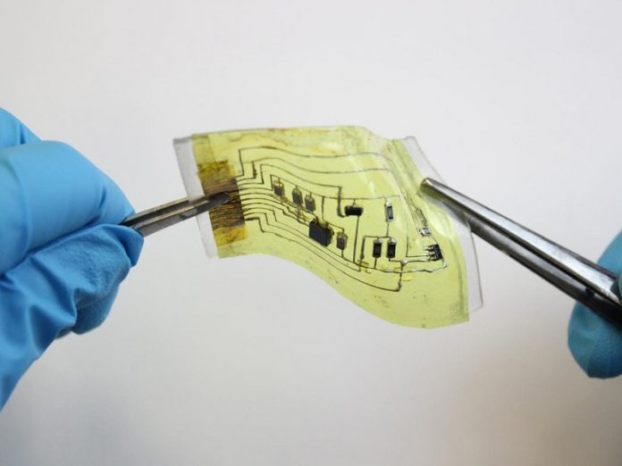 This wearable electronic device is really wearable, cheap and recyclable