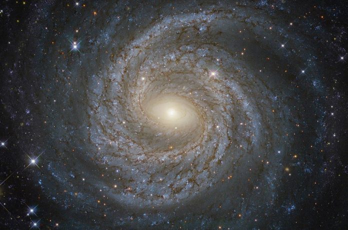 A spiral snowflake