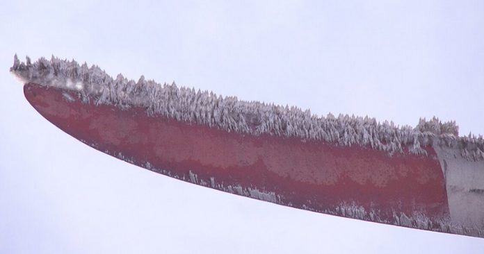 Icing could cost wind turbines 80% of power production, shows study