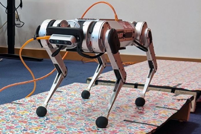 New system could help four-legged robots jump across uneven terrain in real-time