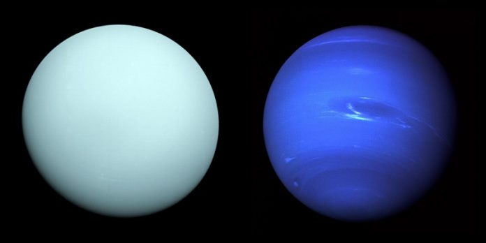 Why Neptune and Uranus have different colors