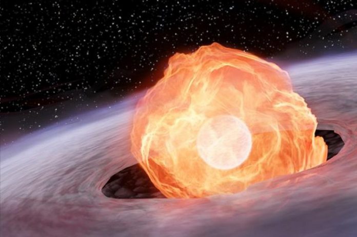 Scientists detect an explosion on a white dwarf dead star