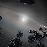 Astronomers detect a violent dead star eating its planetary system