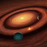 How small planets can form ‘sandwiched’ in between two larger planets