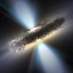 Giant black holes play peekaboo in dusty galaxies