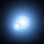 One star once orbited inside the other in this bizarre binary system