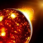 Earth and Theia were neighbors before they collided