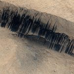 Rare meteor strike on Mars triggers dust avalanches and new streaks
