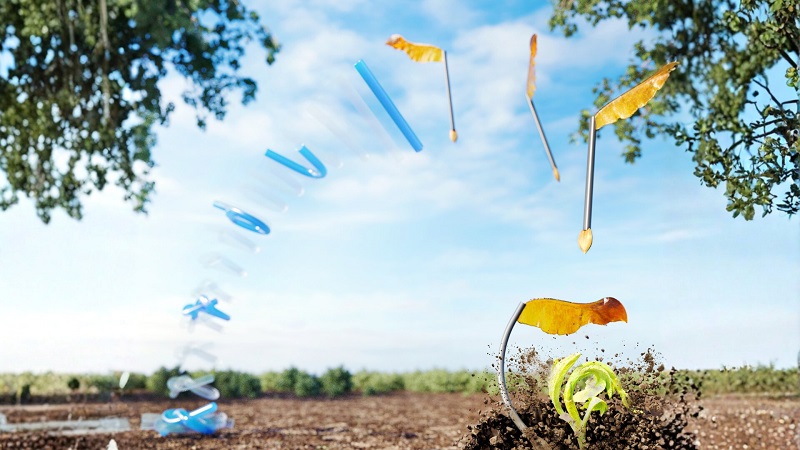 knowridge.com - University of Pennsylvania - Scientists turn simple knots into jumping robots that can plant seeds