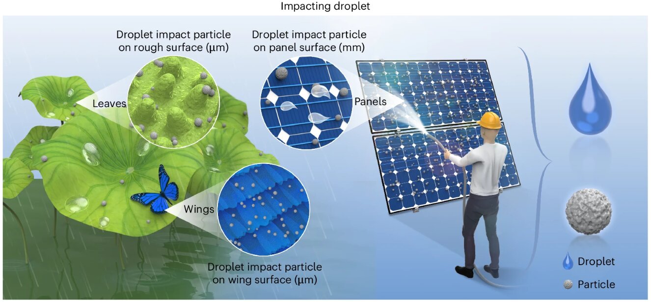 knowridge.com - Knowridge - Tiny water drops could revolutionize solar panel cleaning