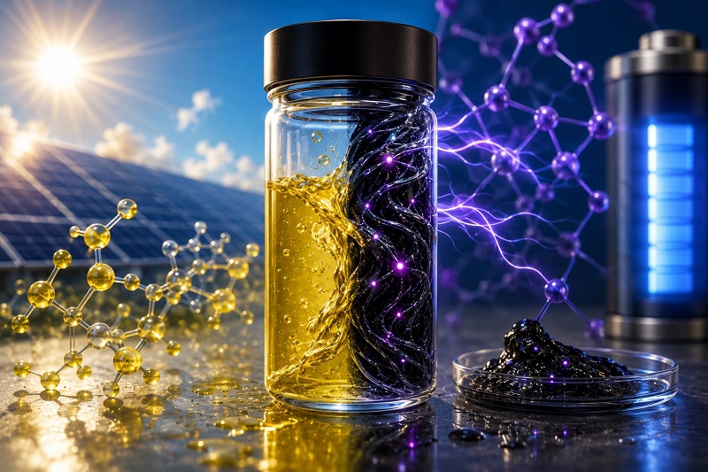 knowridge.com - Northwestern University - Scientists create a water-based material that stores solar energy like a living system