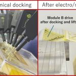 Smart thin-film electronics can lock together without human help